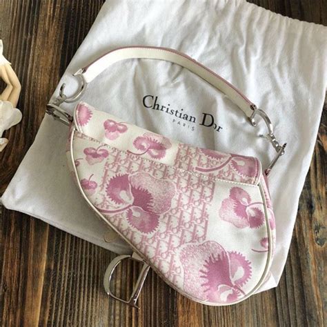 pink vintage dior bag|second hand dior saddle bag.